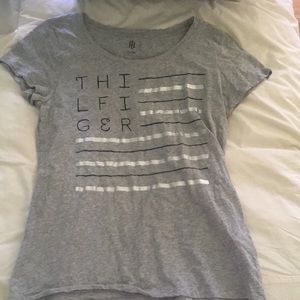 Tommy Hilfiger gray striped T-shirt